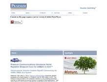 Tablet Screenshot of praesum.com